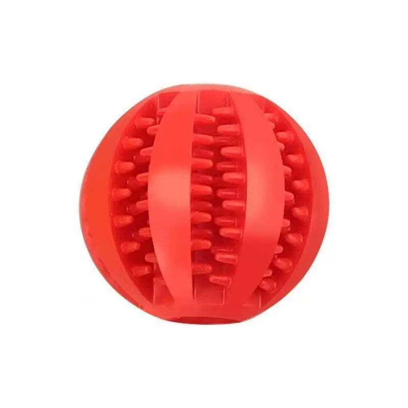 Treat-Stuffing Rubber Chew Ball — Cleans Teeth & Reduces Anxiety for Aggressive Chewers