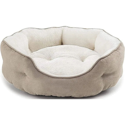 Premium Plush Pet Bed for Indoor Cats & Small to Medium Dogs – Soft, Cozy & Washable