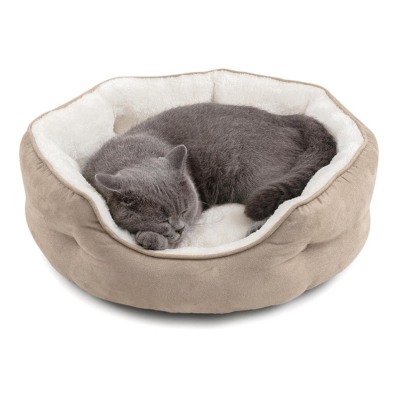 Premium Plush Pet Bed for Indoor Cats & Small to Medium Dogs – Soft, Cozy & Washable