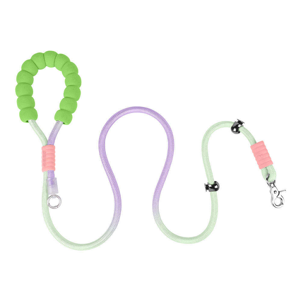 Heavy-Duty Rope Dog Leash — Padded Handle, No-Pull, Shock-Absorbing — Safe for Large & Active Dogs