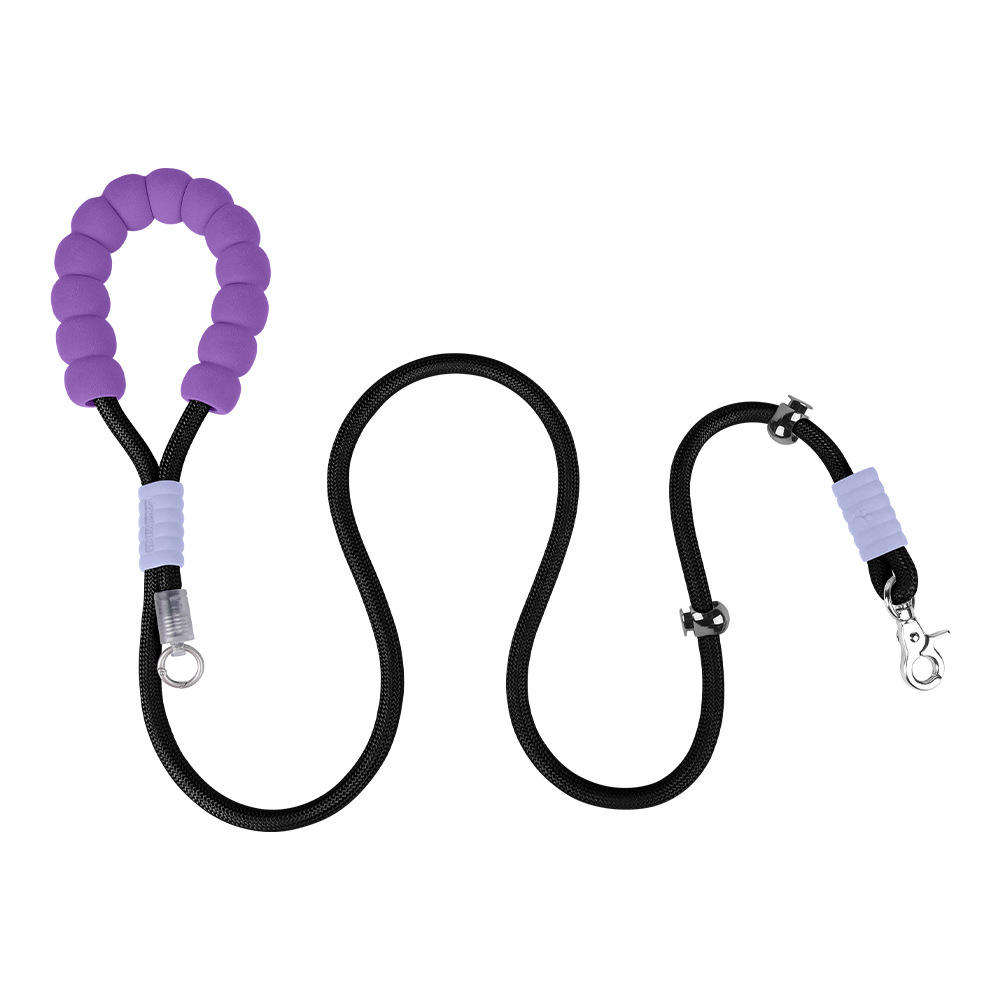 Heavy-Duty Rope Dog Leash — Padded Handle, No-Pull, Shock-Absorbing — Safe for Large & Active Dogs