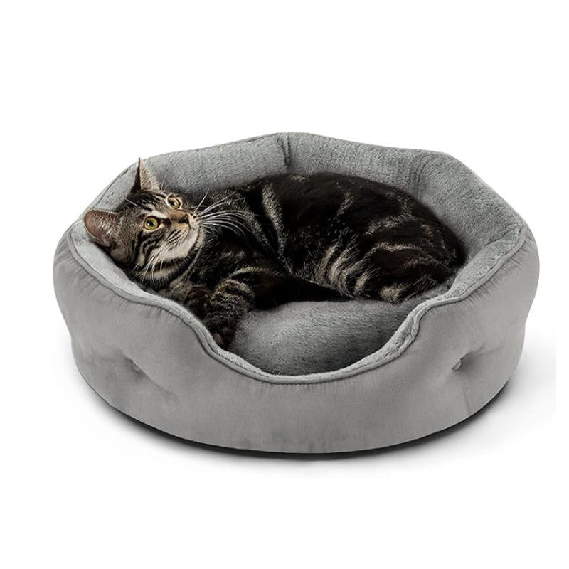 Premium Plush Pet Bed for Indoor Cats & Small to Medium Dogs – Soft, Cozy & Washable