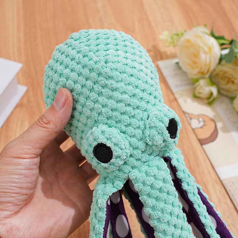 Plush Octopus Squeaky Toy — Chew & Fetch Companion for Small & Medium Dogs