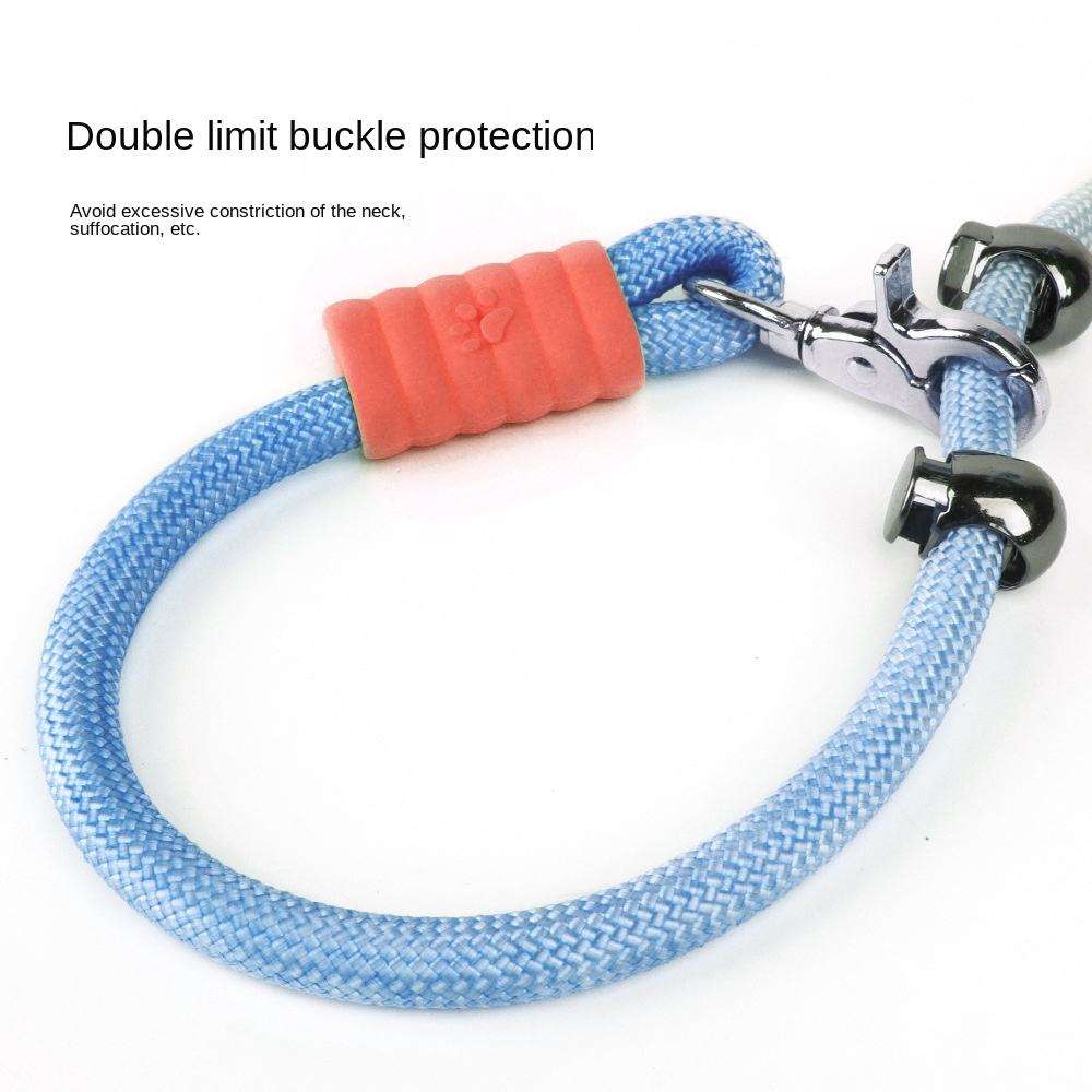 Heavy-Duty Rope Dog Leash — Padded Handle, No-Pull, Shock-Absorbing — Safe for Large & Active Dogs